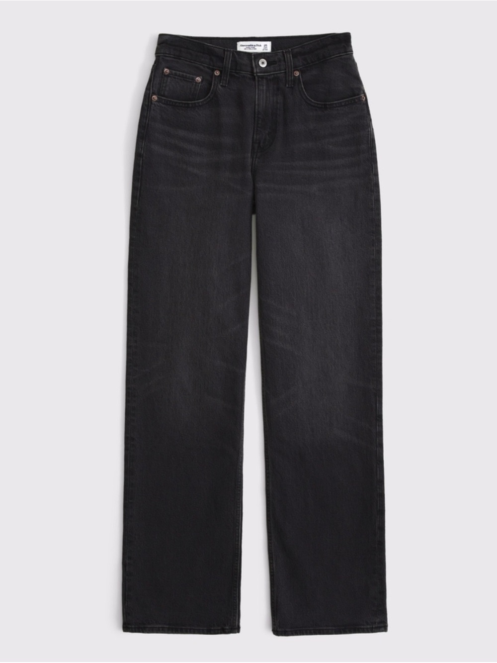 Abercrombie & Fitch High Rise 90s Relaxed Jeans Black Size 26